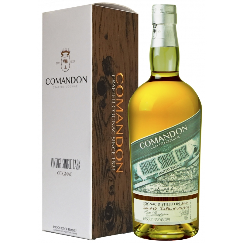 2011 Petite Champagne Single Cask Cognac Comandon édition limitée