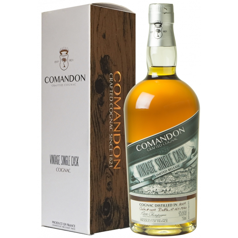 XO 2007 Petite Champagne Single Cask Cognac Comandon édition limitée