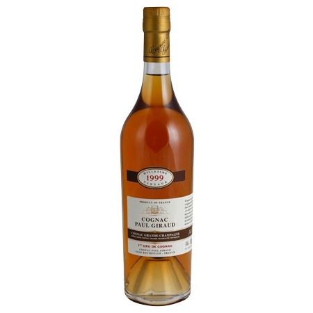 Millésime 1999 Grande Champagne Cognac Paul Giraud édition limitée