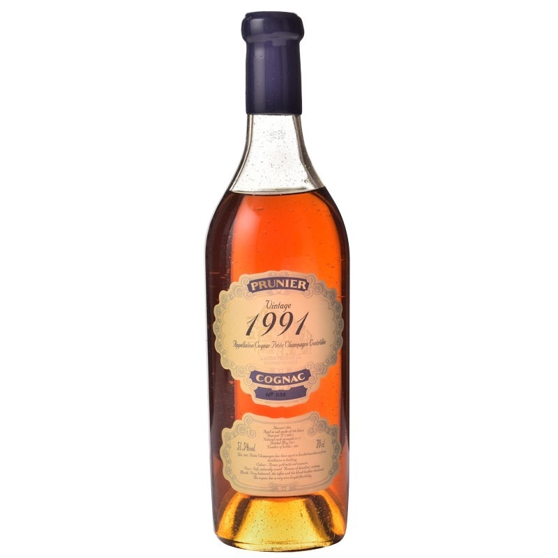 Millésime 1991 Petite Champagne édition limitée Cognac Prunier