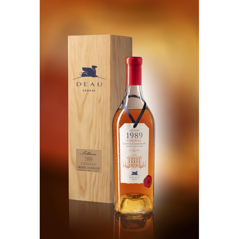 Millésime 1989 Grande Champagne Cognac Deau édition limitée