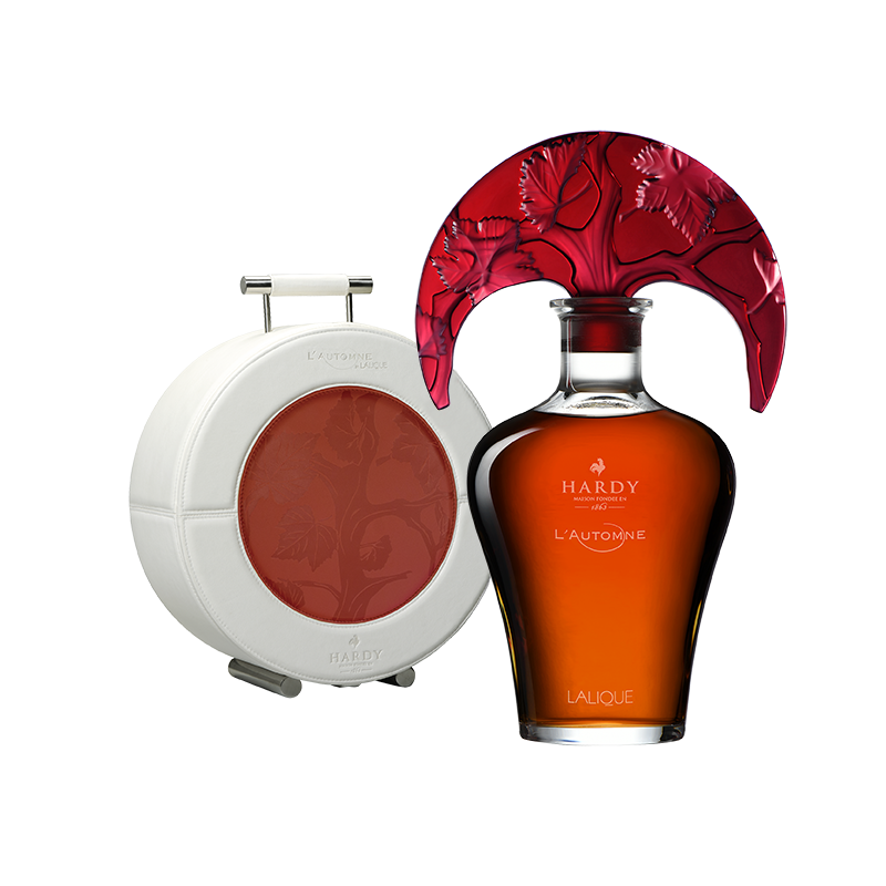 L'Automne Lalique Grande Champagne Cognac Hardy édition limitée
