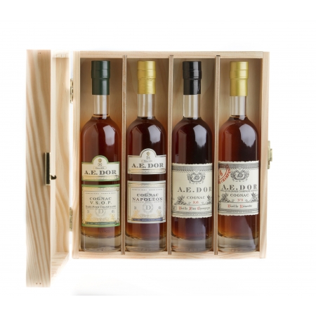 Tasting Wooden Box N°3 A.E. Dor Cognac