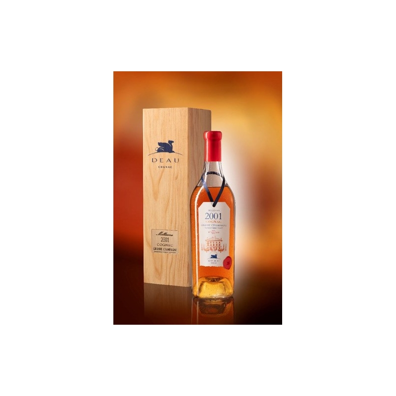 Millésime 2001 Grande Champagne Cognac Deau édition limitée