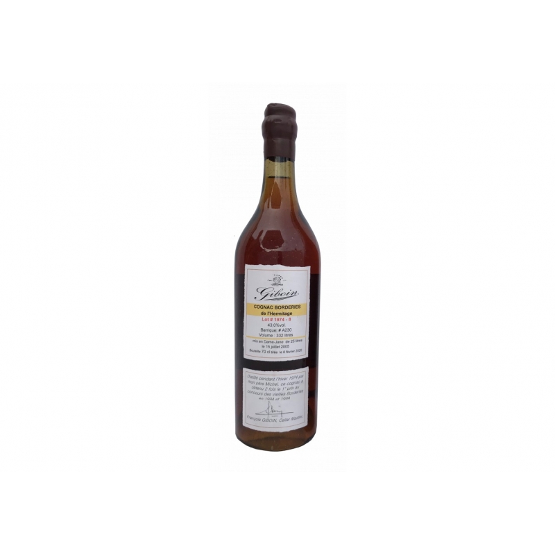 Vintage 1974 Borderies Cognac Giboin