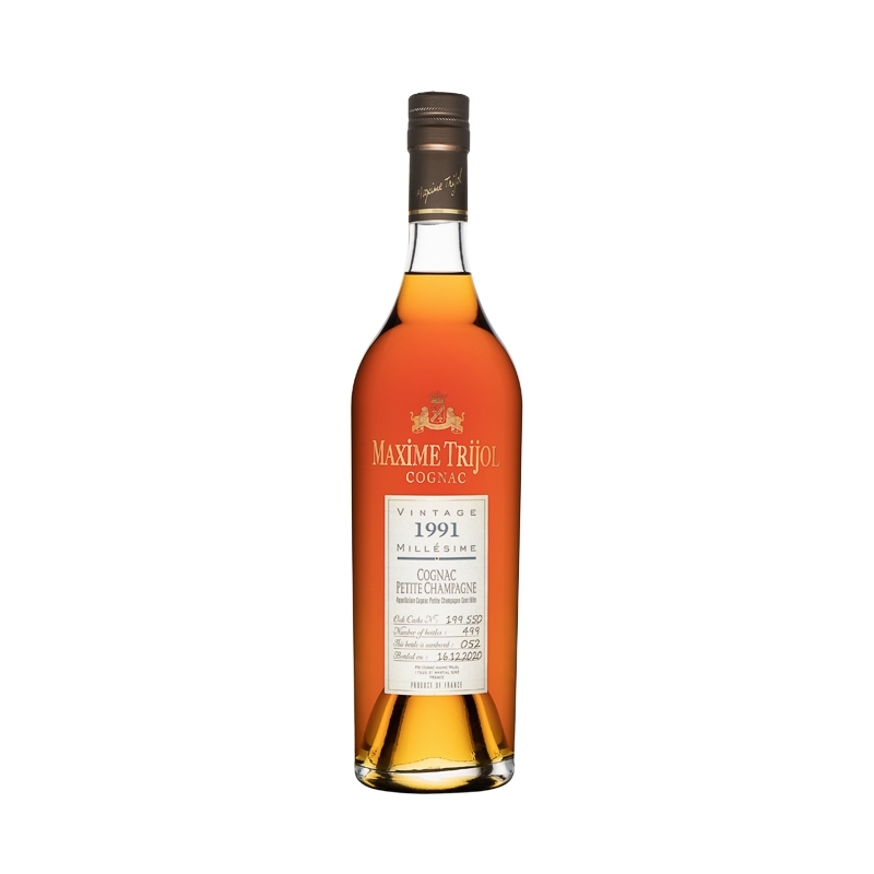 Millésime 1991 Petite Champagne Cognac Maxime Trijol édition limitée