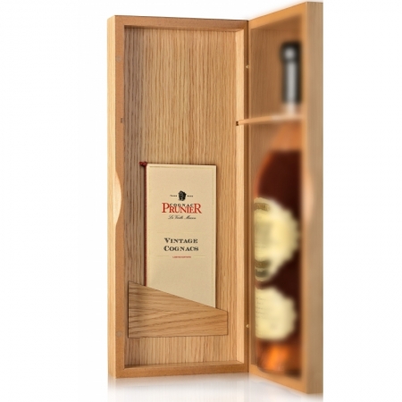 Vintage Prunier Cognac in wooden box