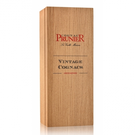 Vintage Prunier Cognac in wooden box