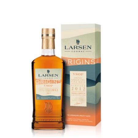 Cognac Larsen Millésime 2012 VSOP Origins Fins Bois édition limitée