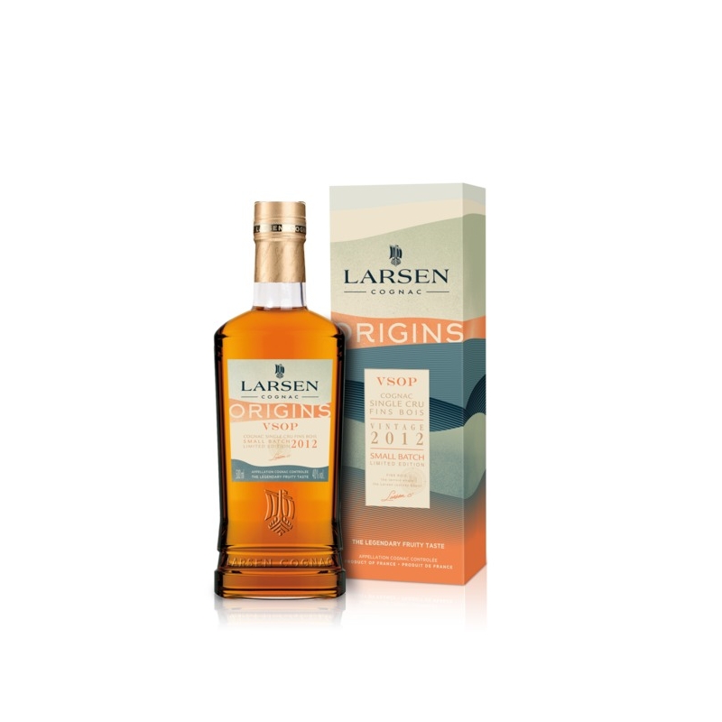 Cognac Larsen Millésime 2012 VSOP Origins Fins Bois édition limitée