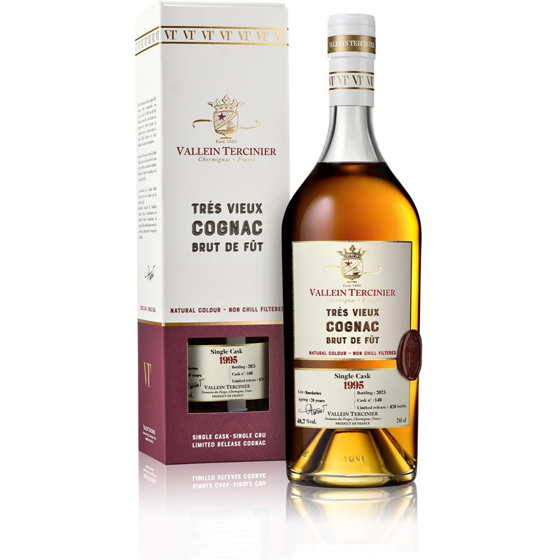 1995 Borderies brut de fût Cognac Vallein Tercinier édition limitée