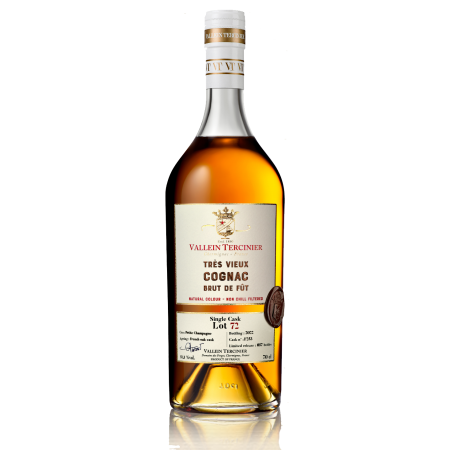 Batch 72 Petite Champagne single cask limited edition Vallein Tercinier Cognac
