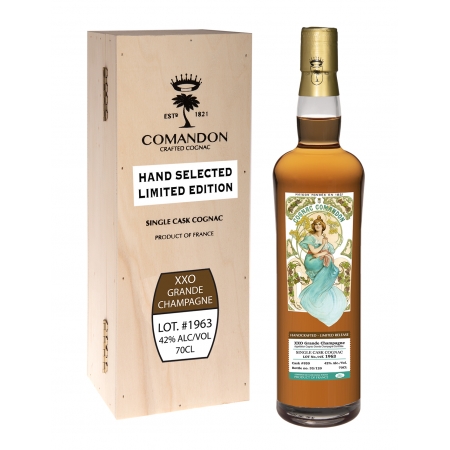 XXO Grande Champagne Batch 1963 limited edition Comandon Cognac