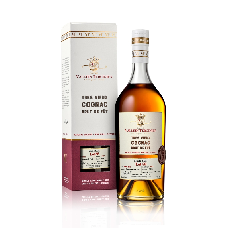 Batch 88 Bons Bois single cask limited edition Vallein Tercinier Cognac