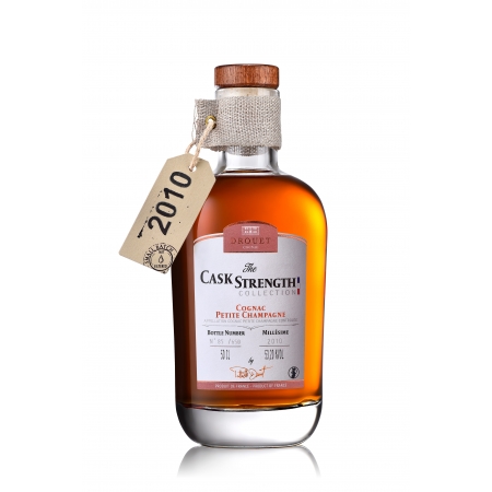Millésime 2010 brut de fût Petite Champagne Cognac Drouet édition limitée