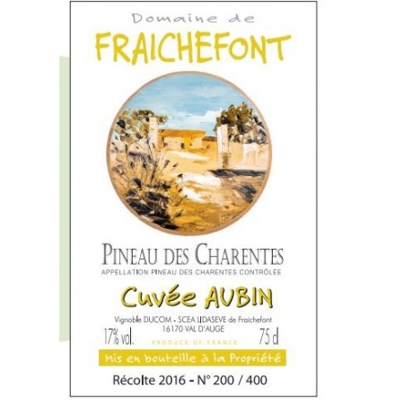 Pineau Blanc Cuvée Aubin Domaine de Fraichefont
