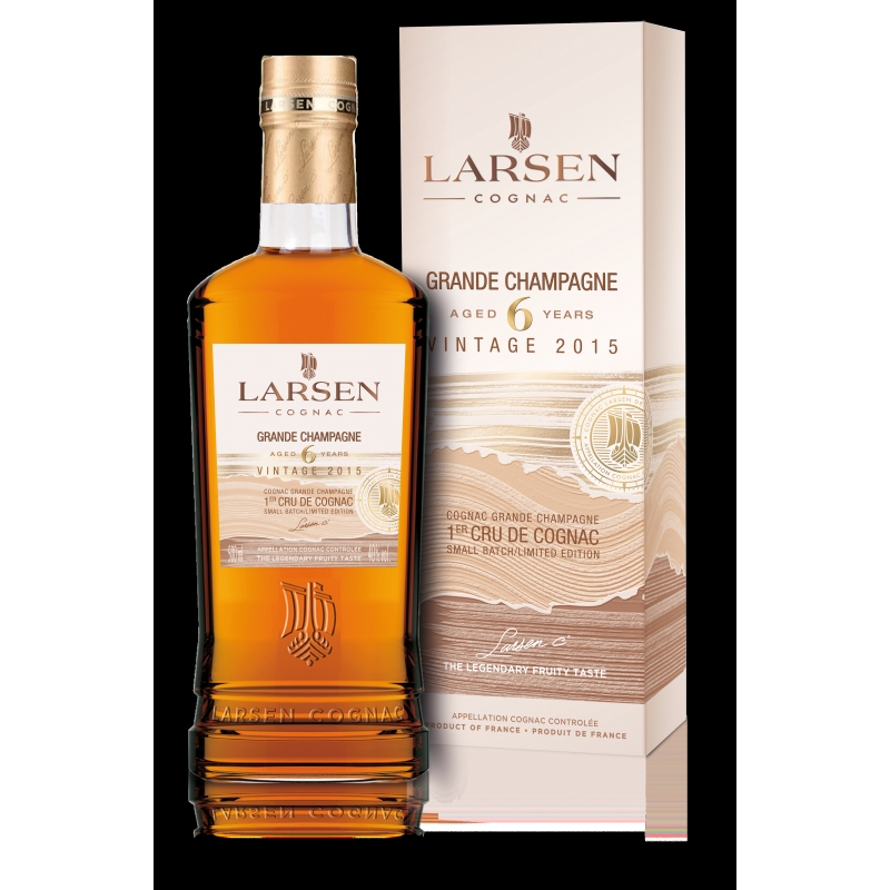 Cognac Larsen Grande Champagne Vintage 2015 limited edition