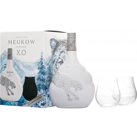 XO Ice Panther + 2 glasses Cognac Meukow