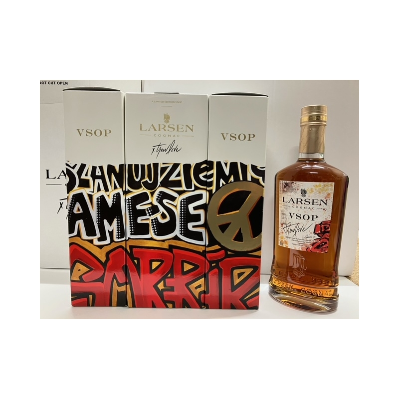 Cognac Larsen VSOP Art Edition x Trew Love étui Sorrir édition limitée