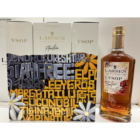 Cognac Larsen VSOP Art Edition x Trew Love étui floraison édition limitée