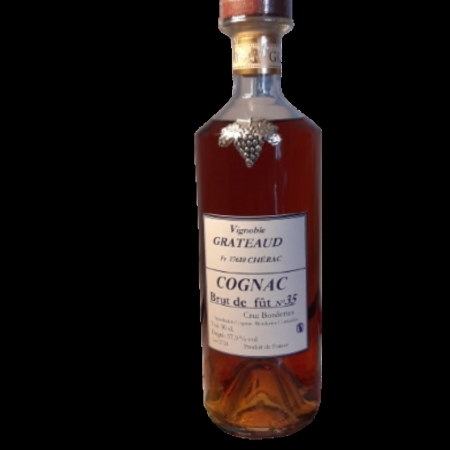 Grateaud Borderies Number 35 natural cask strength Cognac