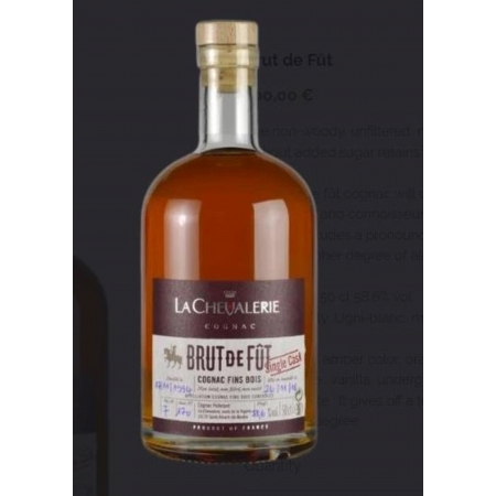 Brut de fût Fins Bois Cognac Domaine de la Chevalerie édition limitée