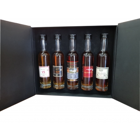 Coffret dégustation 5x10 cl Cognac A.E. Dor