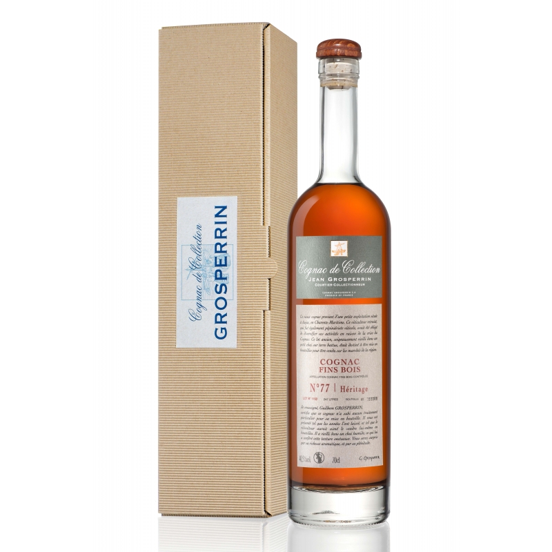 Héritage N°77 Fins Bois Brut de fût Cognac Grosperrin édition limitée