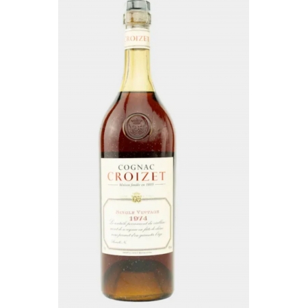 Vintage 1974 Grande Champagne limited edition Croizet Cognac