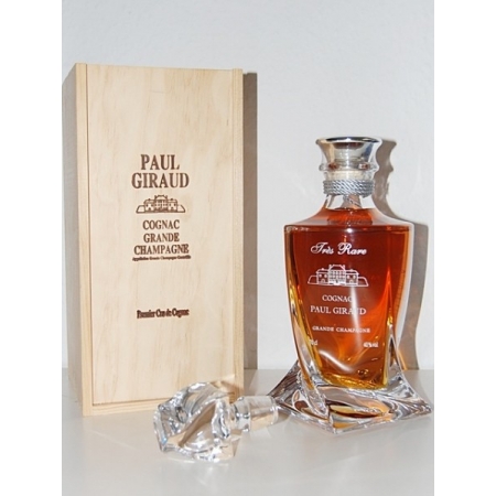 Tres Rare Crystal Decanter Cognac Paul Giraud
