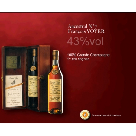 Collection personnelle Lot N°7 Grande Champagne Cognac François Voyer édition limitée